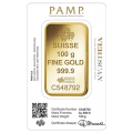100g Gold Bar | PAMP Fortuna Veriscan