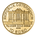 Austrian Philharmonic 1/10 oz Gold Coin (Mixed Year)