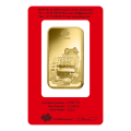 2019 100g Gold Bar - PAMP Lunar Pig Certicard