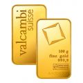 100g Gold Bar - Valcambi Certified