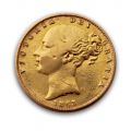 Gold Sovereign (Victoria Young Head Shield Back)