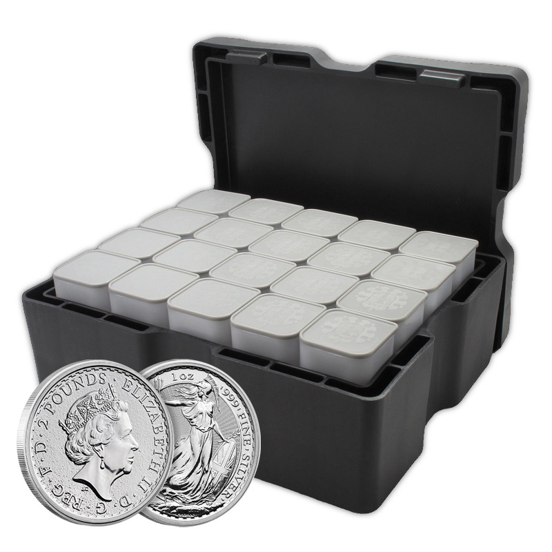 Silver Britannia Monster Box (Royal Mint) 500 coins