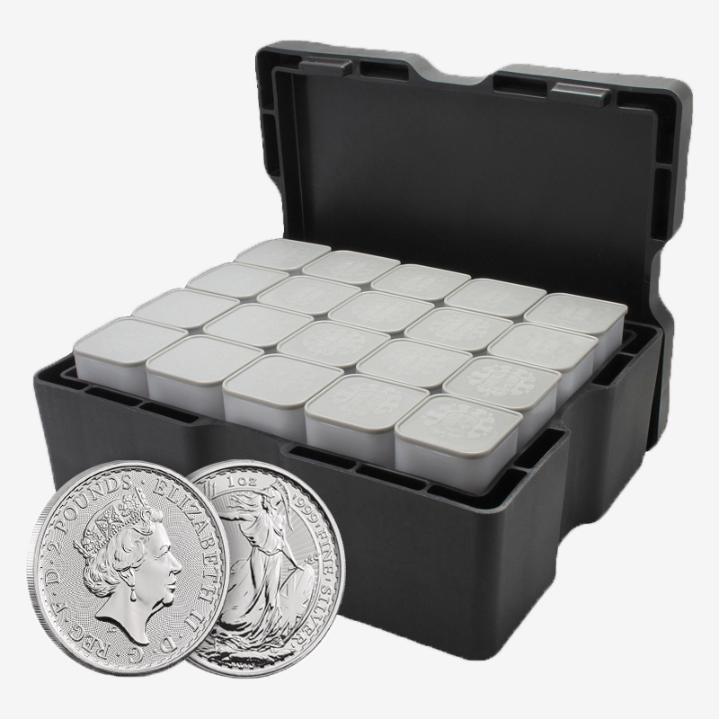 15.5kg Silver Britannia 2018 Monster Box by Royal Mint (500 Coins) from The Gold Bullion Company