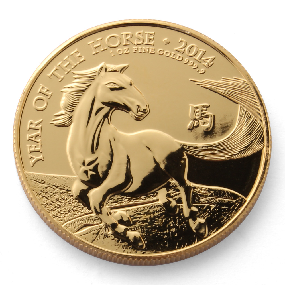 Royal Mint Year of the Horse 1oz Gold Coin