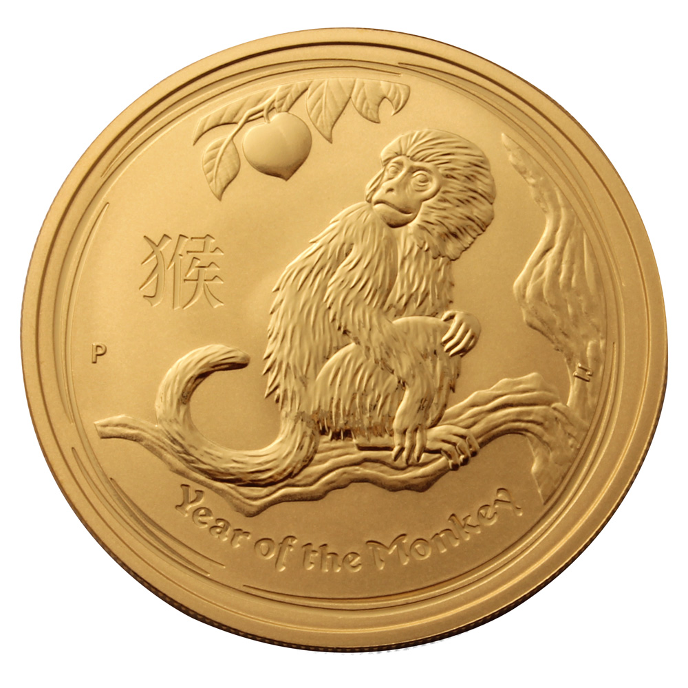 1oz 2016 Lunar Monkey Gold Coin