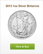 2013 1oz Royal Mint Silver Britannia