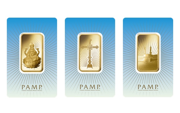 PAMP Faith Series Gold Bullion Bars